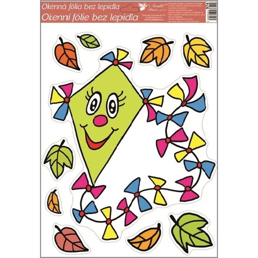 Okenní fólie Draci 42 x 30 cm č.2