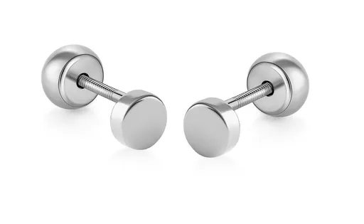 Brilio Drobné náušnice 2v1 z bílého zlata 14/195.501/18 Esp