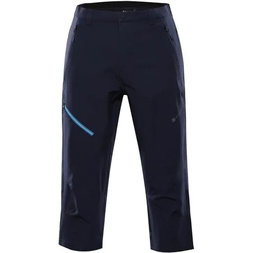ALPINE PRO WEDER Pánské tříčtvrteční kalhoty, tmavě modrá, velikost
