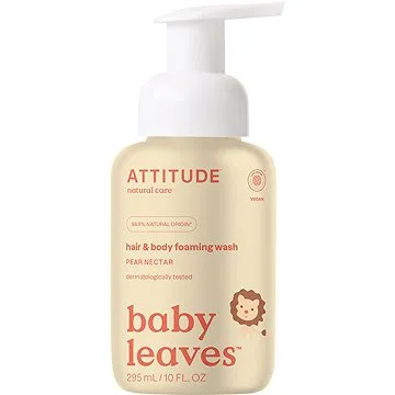 ATTITUDE Baby Leaves 2v1 s vůní hruškové šťávy 295 ml (626232466324)