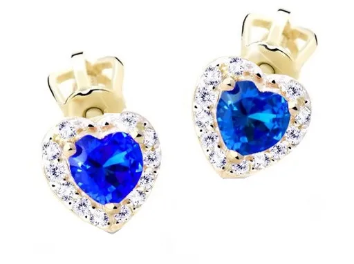 Cutie Jewellery Něžné náušnice s třpytivými zirkony Z8015-30-X-1 modrá