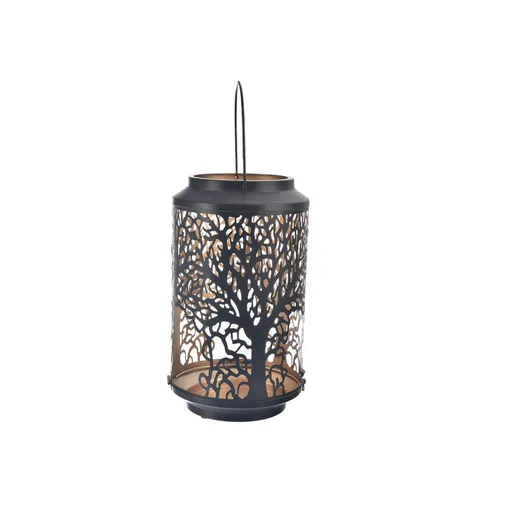InDecor Kovový svícen Strom černá, 15 x 15 x 23 cm, M