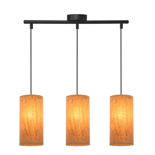 Závěsná lampa Aragona 3x60 e27 korkové stínidlo