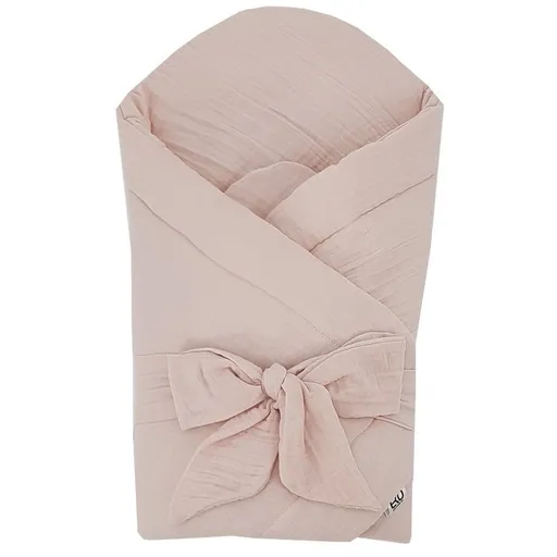 EKO Zavinovačka mušelínová bez vyztužení Powder pink 75x75 cm