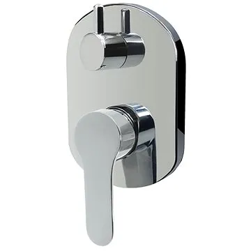 Mereo Sprchová podomítková baterie s přepínačem, Zuna, Mbox, oválný kryt, chrom