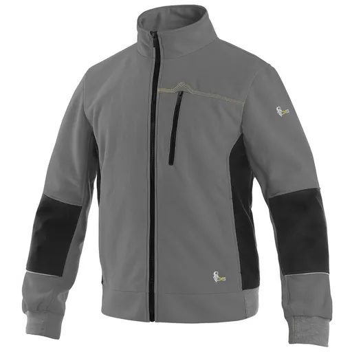 Canis (CXS) Pánská mikina na zip CXS TEXAS - Šedá / černá | 2XL