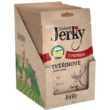 Jihočeské Jerky Zvěřinové s pepřem 20 ks (8594068231251)