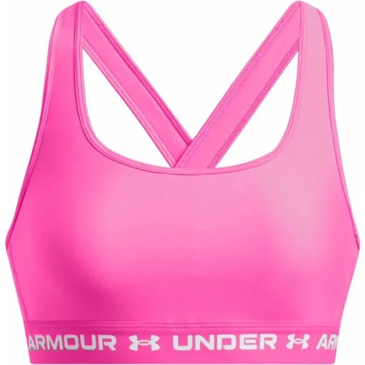 Under Armour CROSSBACK MID Dámská podprsenka, růžová, velikost S