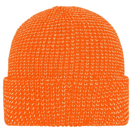 Myrtle Beach (Daiber) Reflexní zimní čepice MB7142 - Jasně oranžová