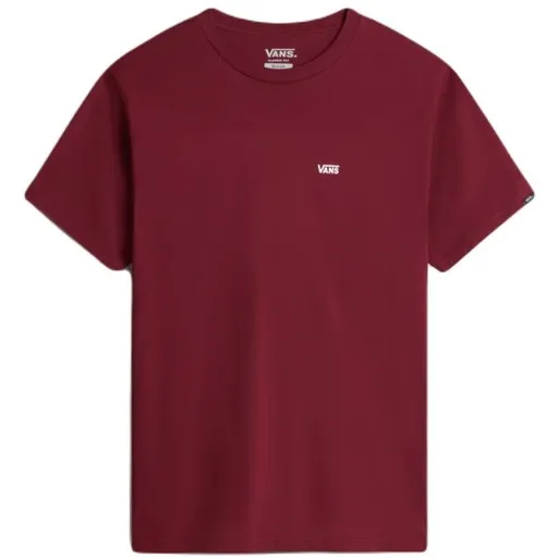 Vans MN LEFT CHEST LOGO TEE Pánské tričko, vínová, velikost XXL