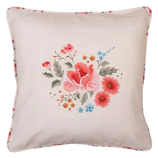 Bavlněný povlak na polštář s květy Little Rose Colletion - 40*40 cm Clayre & Eef