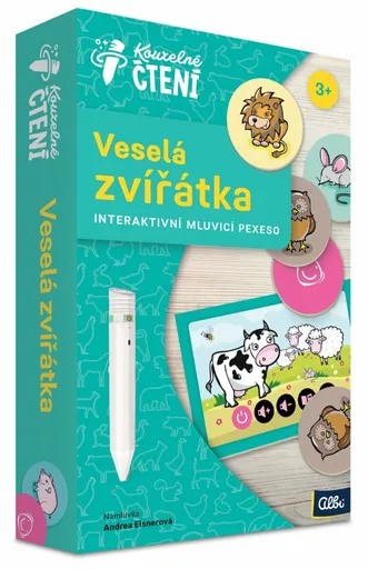 Pexeso Veselá zvířátka - Kouzelné čtení Albi