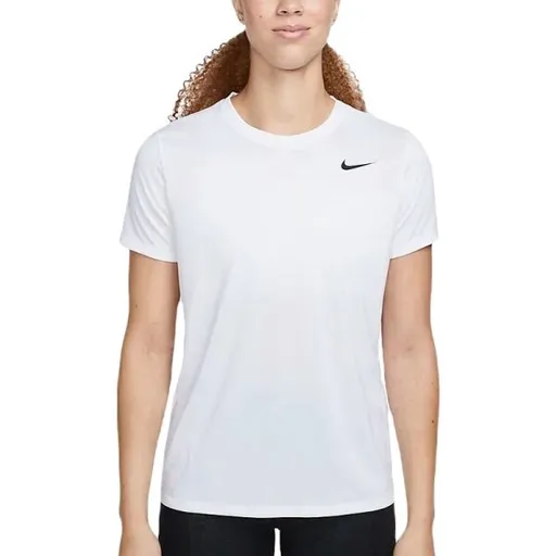 Nike DRI-FIT Dámské tréninkové tričko, bílá, velikost