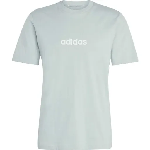 adidas LINEAR SJ TEE M Pánské triko, světle zelená, velikost XXL