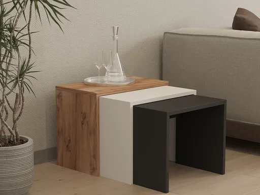 Sada odkládacích stolků (3 kusy) Gül