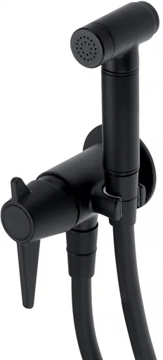 DEANTE Temisto černá Bidetová baterie, podomítková, s ruční sprchou BQT_N34M