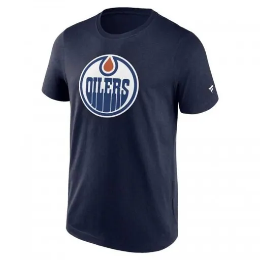 FANATICS NHL PRIMARY LOGO GRAPHIC EDMONTON OILERS Pánské triko, tmavě modrá, velikost XXL