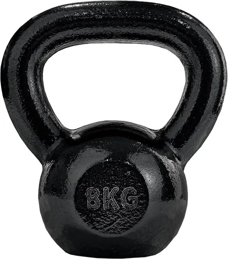 Litinový kettlebell 8 kg černý