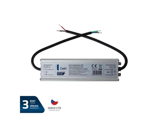 Zdroj spínaný pro LED 12V/ 60W  GETI LPV-60