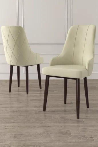 Sada židlí (4 kusy) Trex - Cream, Brown