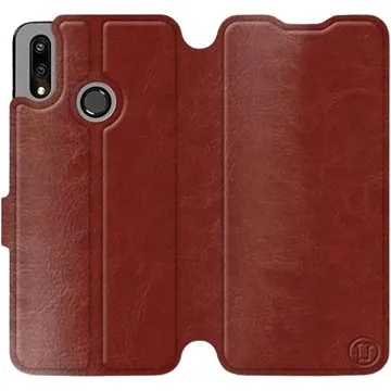 Flipové pouzdro na mobil Huawei P Smart 2019 v provedení  Brown&Gray s šedým vnitřkem (5903226713875)