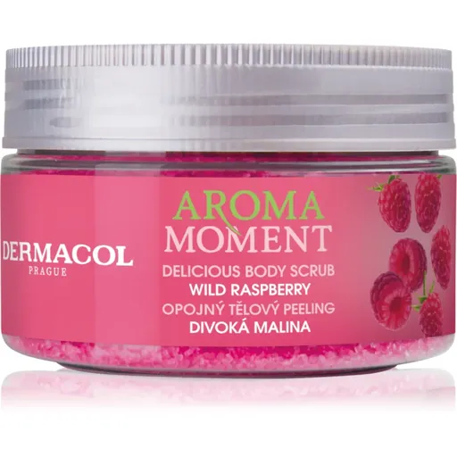 Dermacol Aroma Moment Wild Raspberry cukrový tělový peeling s vůní malin 200 g
