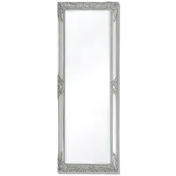 Nástěnné zrcadlo v barokním stylu 140x50 cm stříbrné (243689)