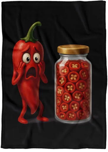 Deka Vyděšené chilli (Podšití beránkem: NE)