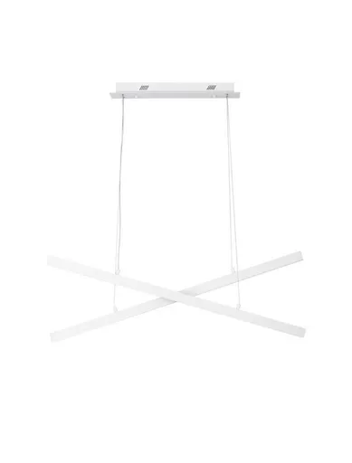 NOVA LUCE závěsné svítidlo X-LINE bílý hliník a akryl LED 40W 230V IP20 3000K stmívatelné 9060910