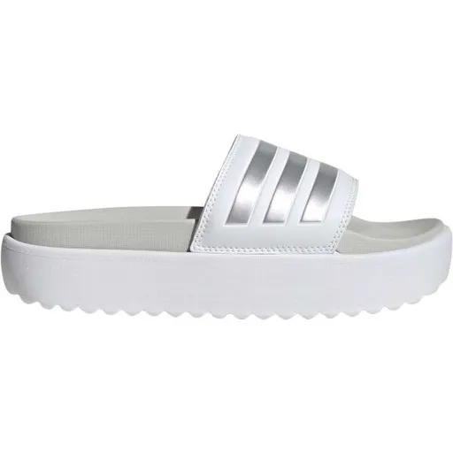 adidas ADILETTE PLATFORM Dámské pantofle, bílá, velikost 39