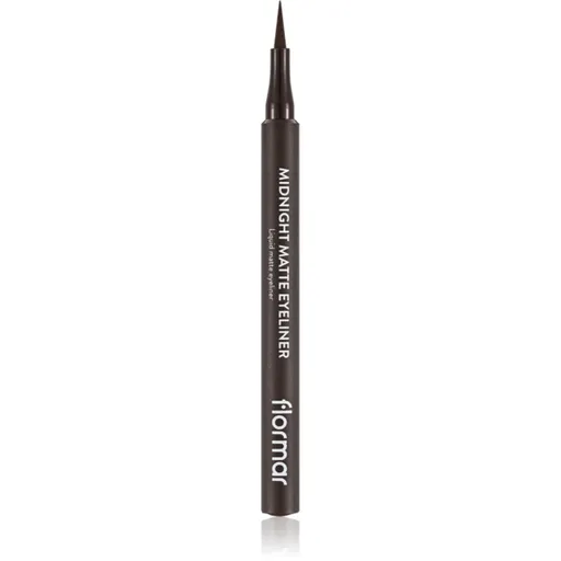 flormar Midnight Matte Eyeliner linka na oči ve fixu s matným efektem odstín 02 Brown 1 ml
