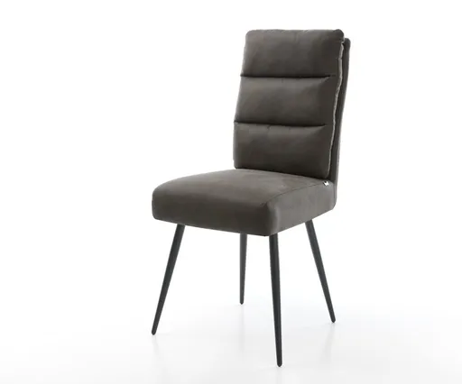 Jídelní židle Pela-Flex antracitová vintage zúžená podnož černá