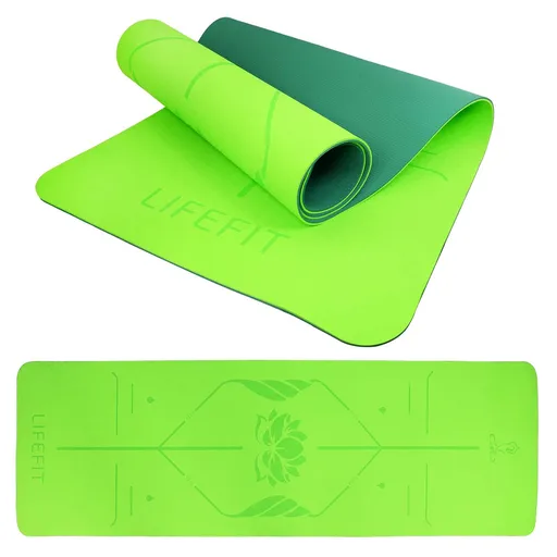 Lifefit YOG.M.LOTOS DUO,183x58x0,6,zelena