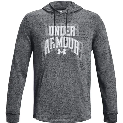 Under Armour RIVAL TERRY GRAPHIC Pánská mikina, tmavě šedá, velikost S