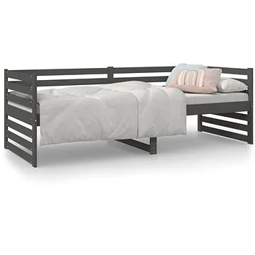 Válenda šedá 80 × 200 cm masivní borové dřevo, 814691 (814691)