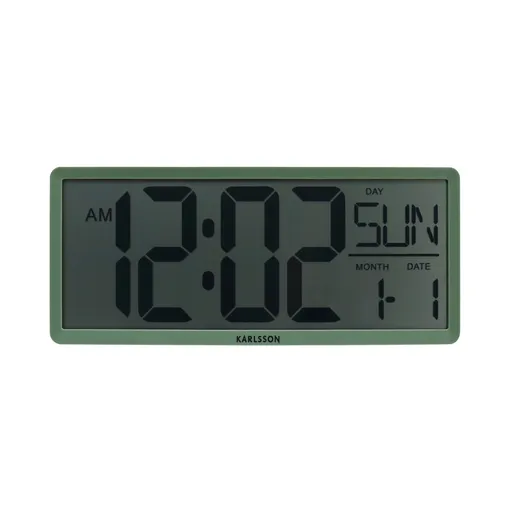 Karlsson 6020GR digitální hodiny šedá, 35 cm