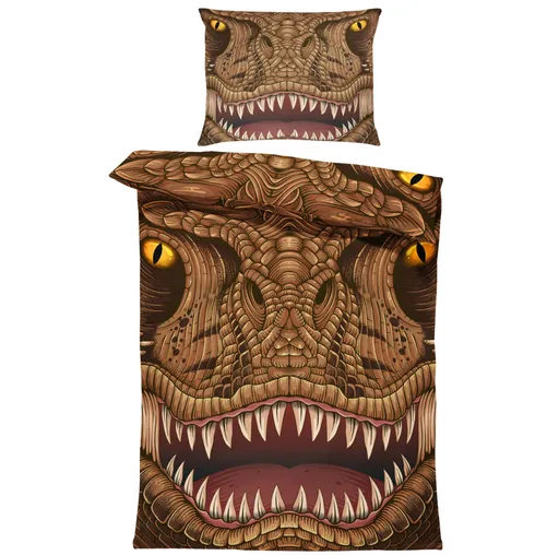 Povlečení T-rex face (Rozměr : 1x140/200 + 1x90/70)