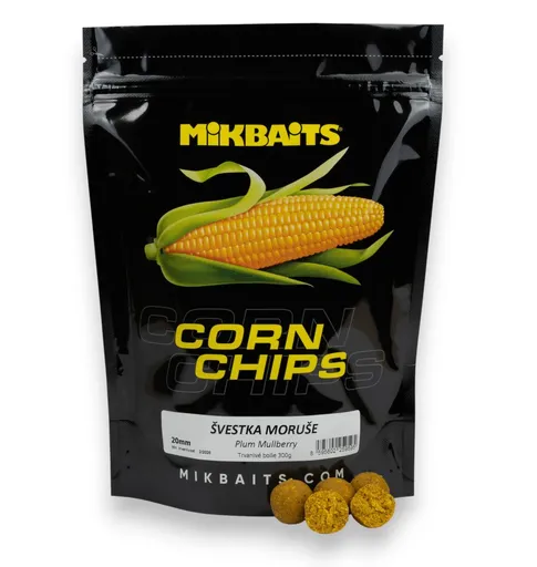 Mikbaits Boilies Corn Chips Švestka Moruše,Mikbaits Boilies Corn Chips Švestka Moruše