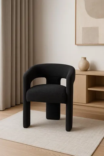 Leith LET71BLK Tapetovaná židle