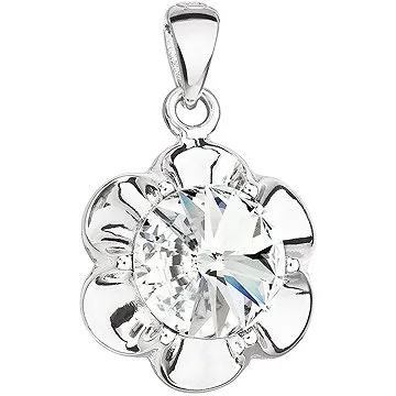 EVOLUTION GROUP 34230.1 kytička dekorovaná krystaly Swarovski® (Ag925/1000, 1,7 g, bílá) (8590962346893)