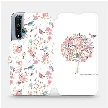 Flipové pouzdro na mobil Huawei Nova 5T - M120S Strom a ptáčci (5903516055937)