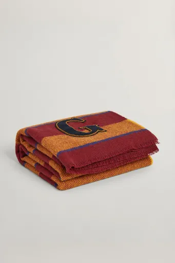 DEKA GANT VARSITY STRIPE THROW 130X180 PLUMPED RED