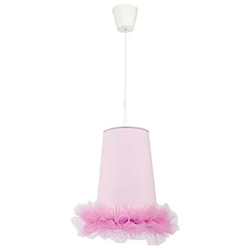 Dětský lustr na lanku BALLET 1xE27/40W/230V růžová (81510)
