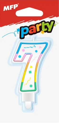 Dortová svíčka MFP č. 7 duhová