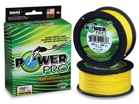 Power pro splétaná šňůra hi-vis yellow 275 m - průměr 0,23 mm nosnost 15 kg