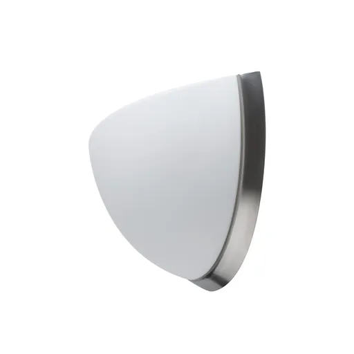 OSMONT NEL59958 NELA DL2 nástěnné skleněné svítidlo nerez broušená / bílá IP43 4000 K 15W LED HF