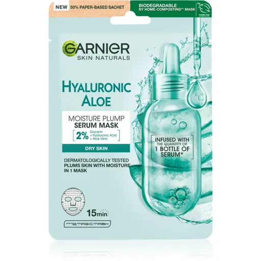 Garnier Skin Naturals Hyaluronic Aloe hydratační plátýnková maska 28 g
