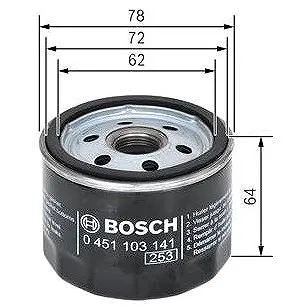 BOSCH Olejový filtr 0 451 103 141 (0451103141)