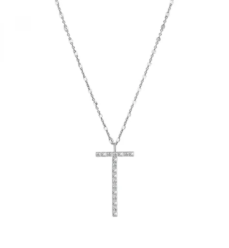 Rosato Stříbrný náhrdelník s přívěskem T Cubica RZCU20 (řetízek, přívěsek)