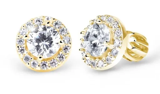 Cutie Jewellery Elegantní peckové náušnice z bílého zlata Z60168-30-10-X-1